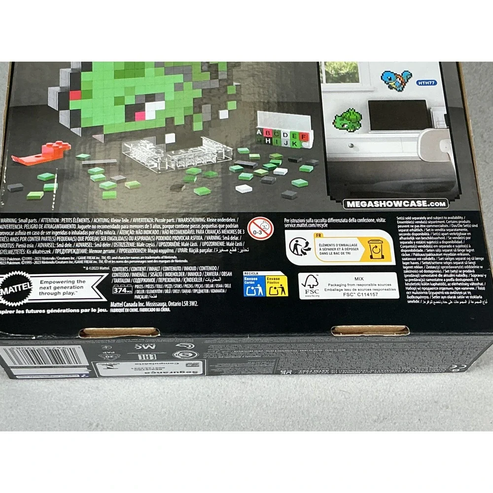 MEGA Pokémon Bulbasaur Pixel Art Building Set 374 Pieces HTH75 New